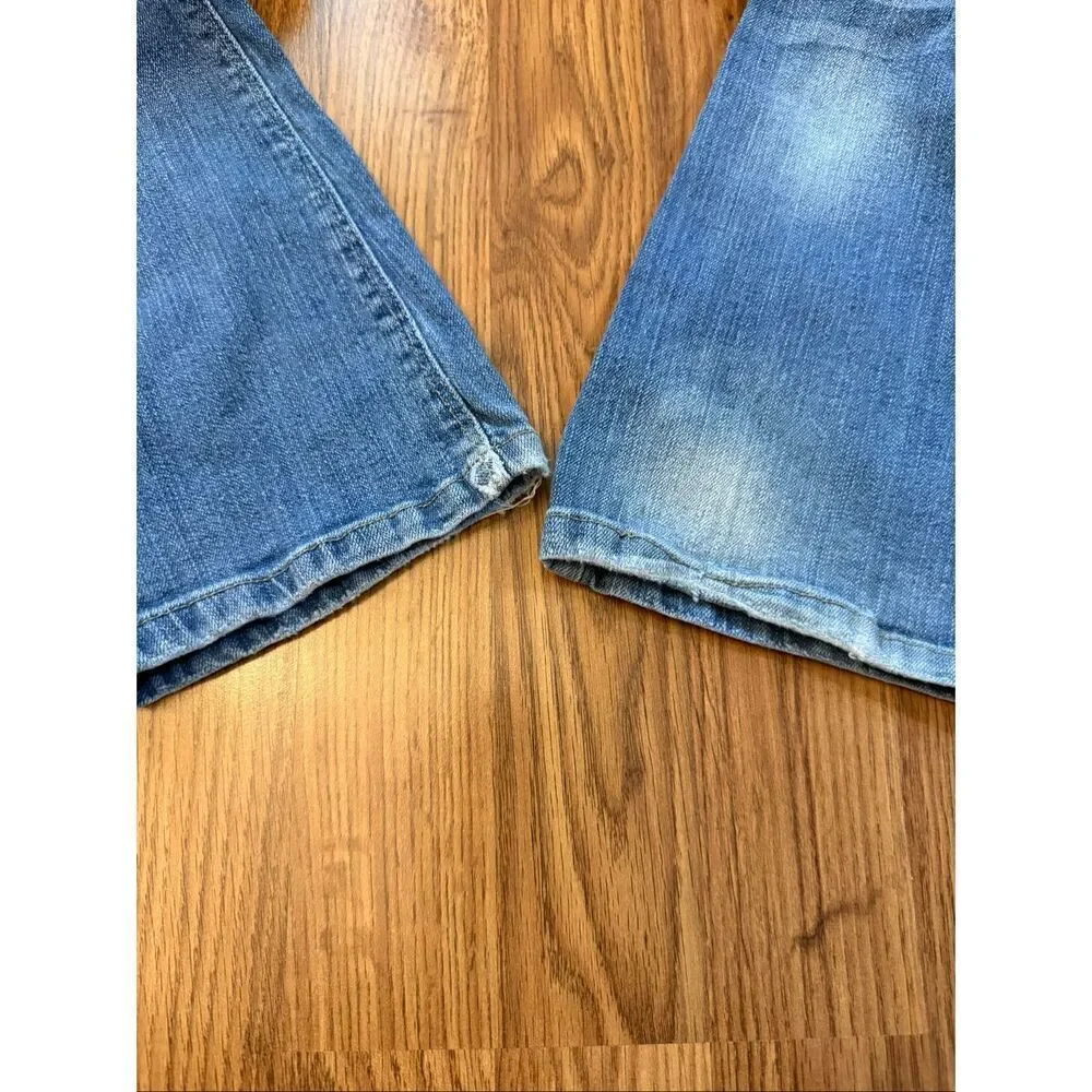Levi's Kids Slim Fit Skinny Flare Cotton Denim Jeans Blue Size 7